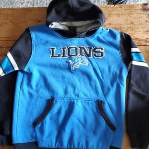 NFL Lions Hoodie Sweatshirt Large 14 Boys